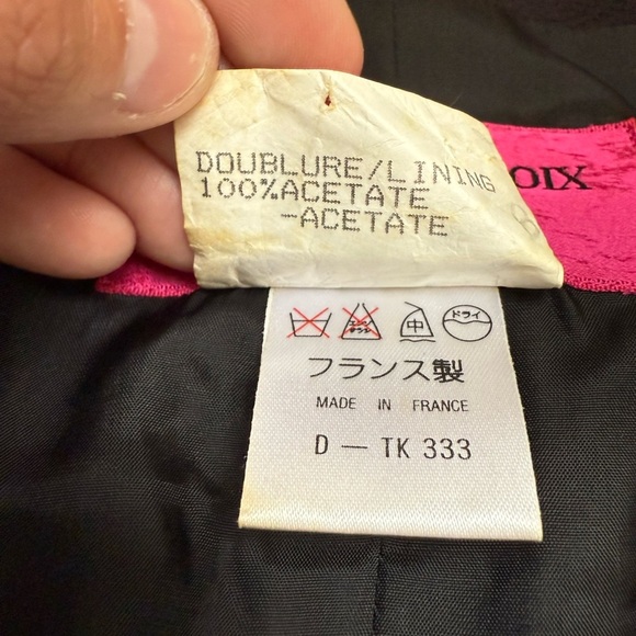 Vintage Christian Lacroix Black Strapless Midi Dress - Picture 6 of 12